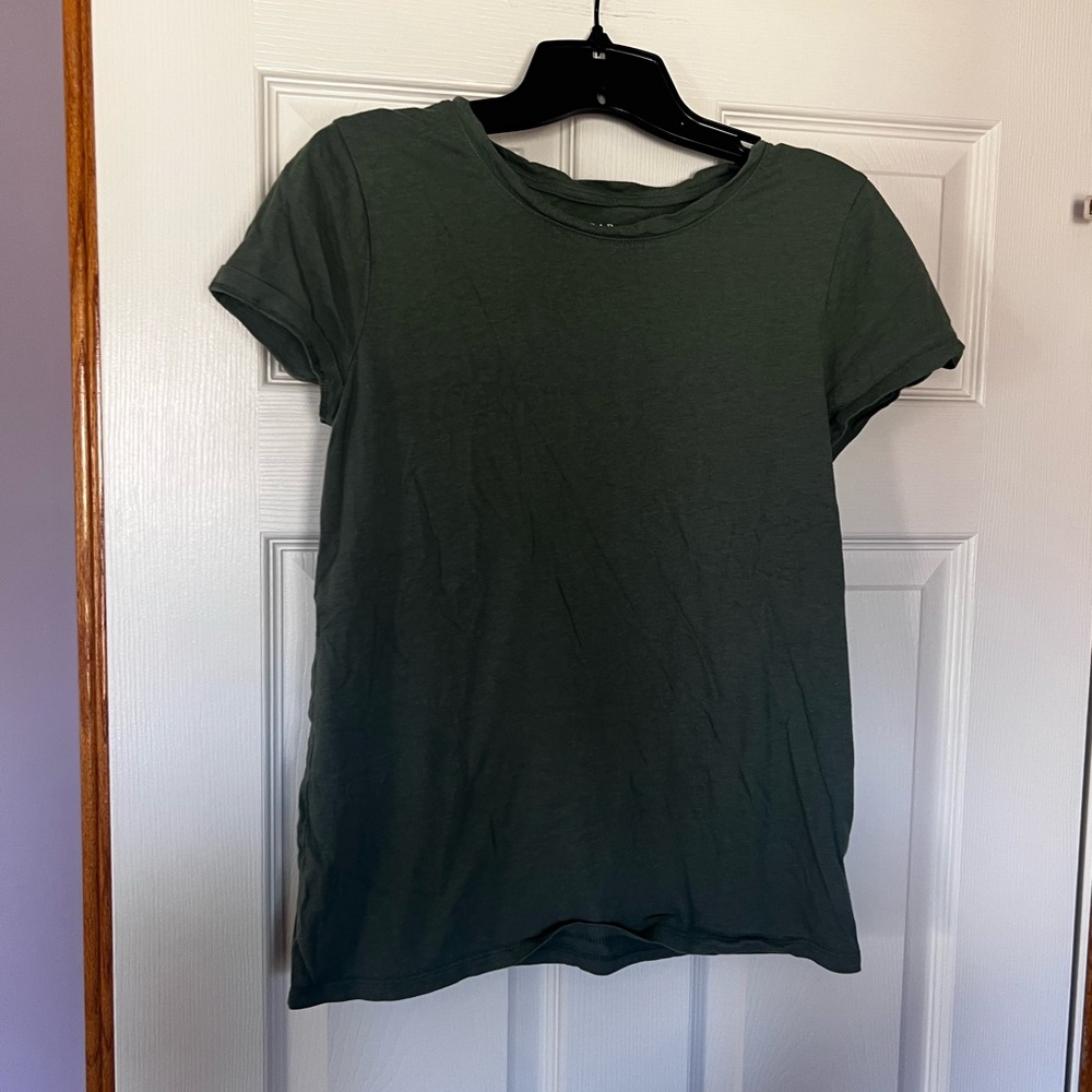 Gap T-Shirt Women's Medium‎ Green GUC